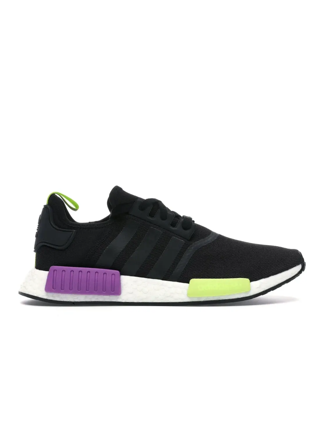 Мужские кроссовки для повседневной носки NMD R1 Adidas — изображение 1 из 4, черный/черный/фиолетовый