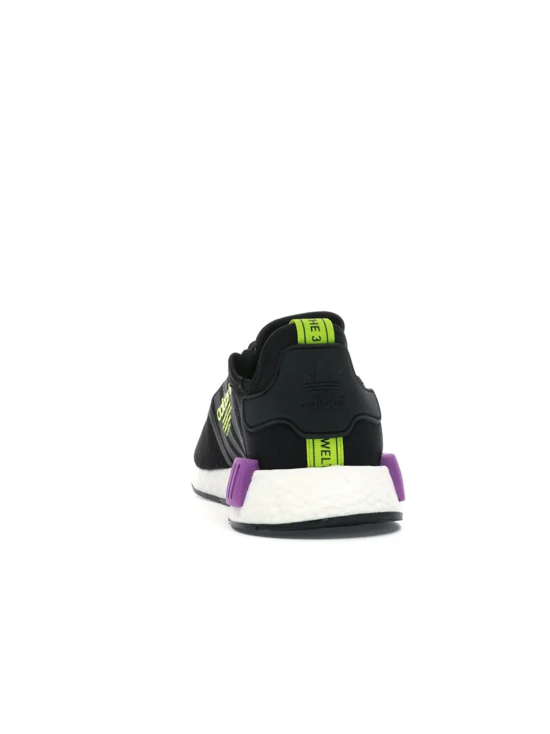 Мужские кроссовки для повседневной носки NMD R1 Adidas — изображение 4 из 4, черный/черный/фиолетовый