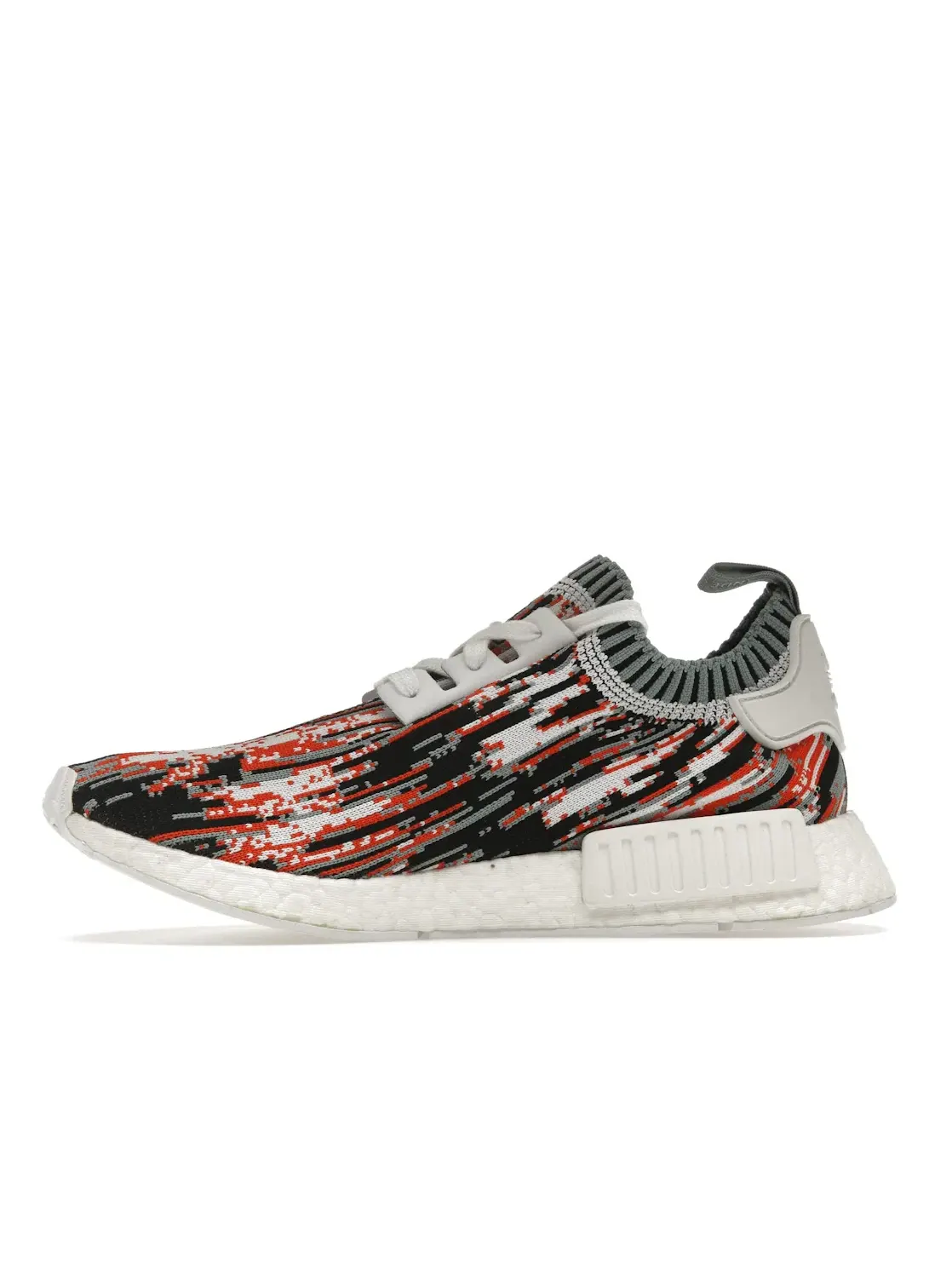 Мужские кроссовки Lifestyle с принтом Datamosh Adidas NMD R1 — изображение 3 из 4, белый//оранжевый