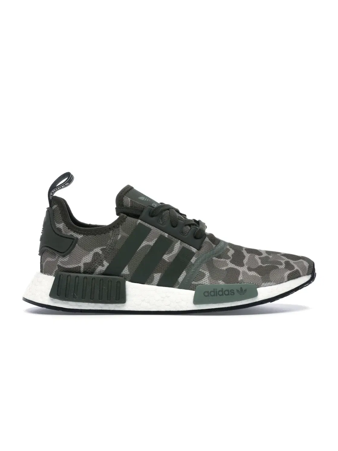 Мужские кроссовки Lifestyle с камуфляжным принтом Adidas NMD R1 — изображение 1 из 4, зеленый