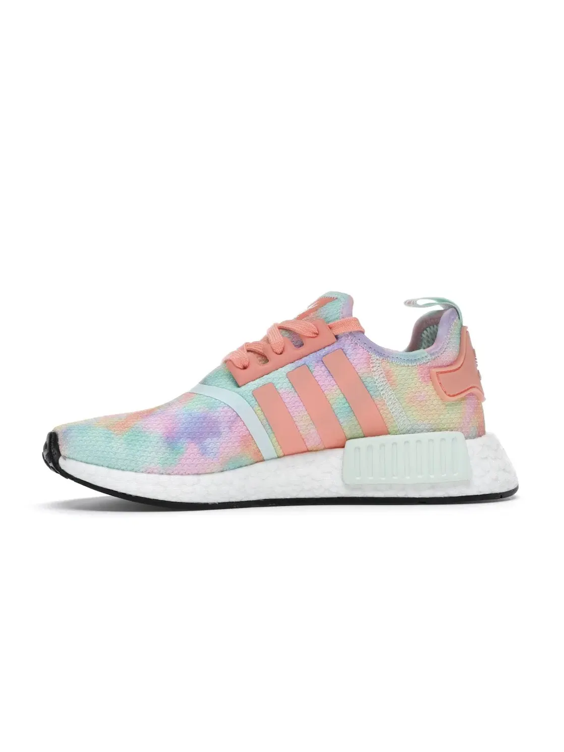 Женские кроссовки с принтом tie-dye Adidas NMD R1 — изображение 3 из 4, зеленый