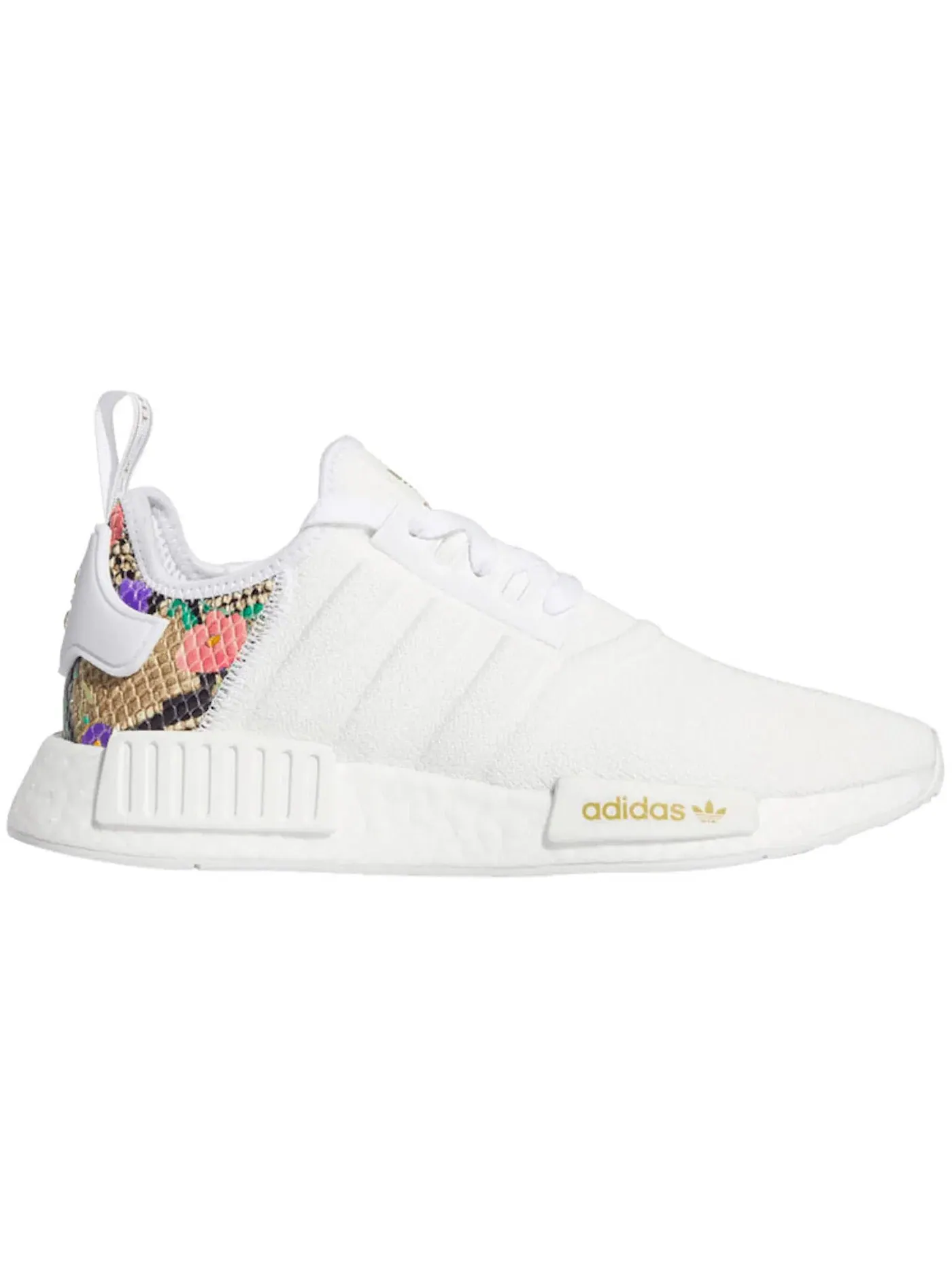 Женские кроссовки Lifestyle с цветочным принтом Adidas NMD R1 — изображение 1 из 1, белый/белый