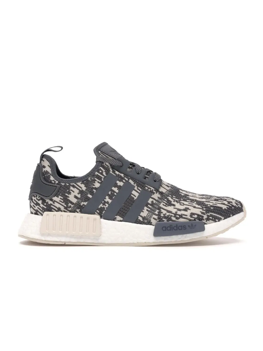 Мужские кроссовки с принтом Adidas NMD R1 — изображение 1 из 4, серый белый