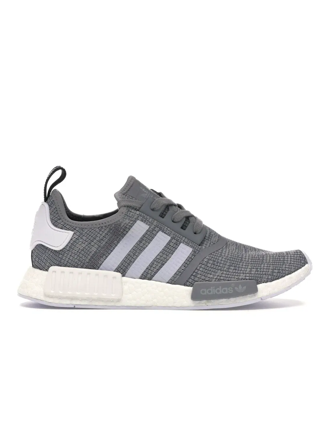 Мужские кроссовки с принтом камуфляж Adidas NMD R1 — изображение 1 из 4, серый белый