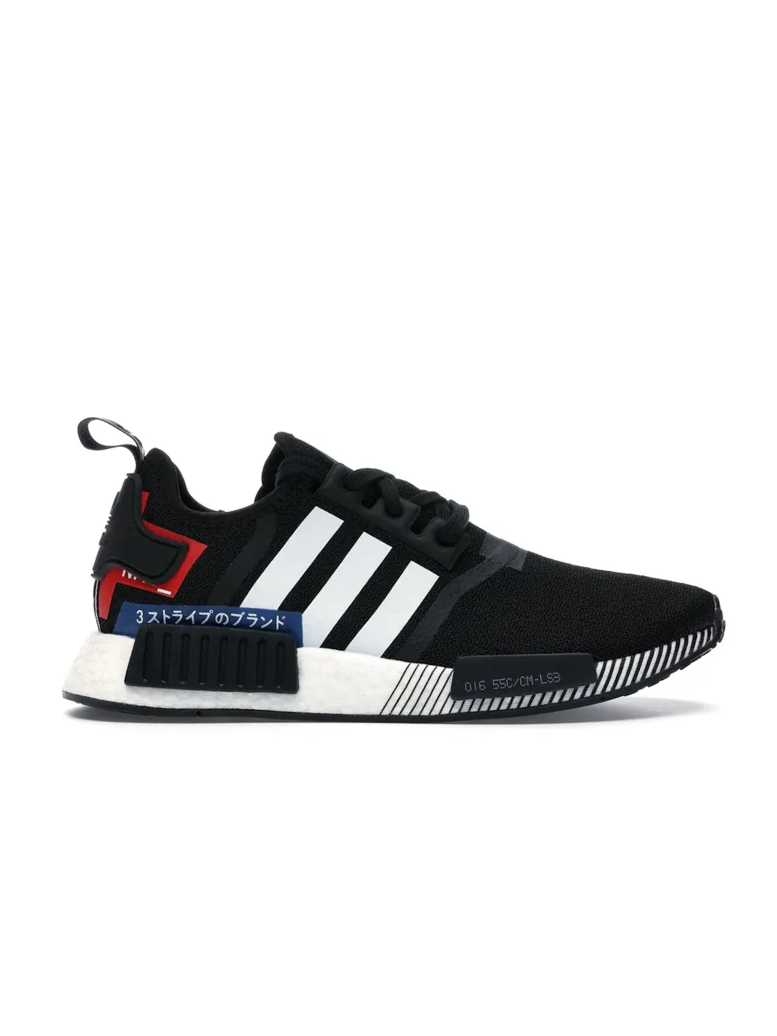 Мужские кроссовки с японским дизайном Adidas NMD R1 — изображение 1 из 4, черный/белый/синий