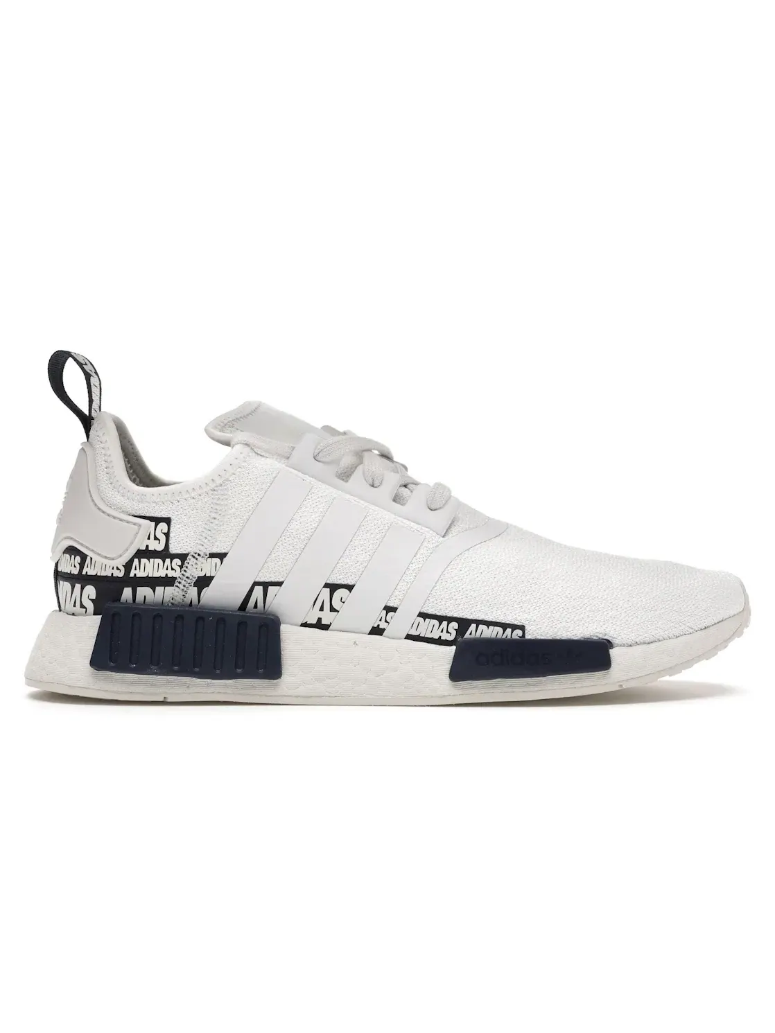 Мужские кроссовки lifestyle Adidas NMD R1 — изображение 1 из 4, белый/белый/темно-синий