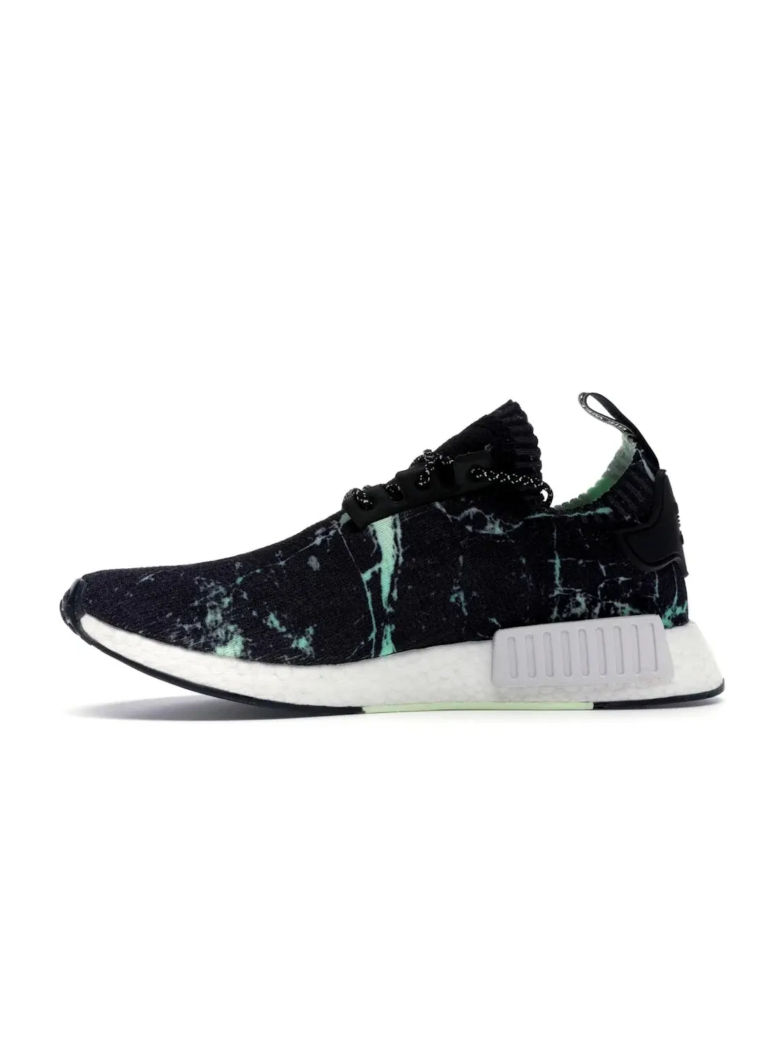 Мужские кроссовки Lifestyle с принтом Adidas NMD R1 — изображение 3 из 4, черный/белый/зеленый