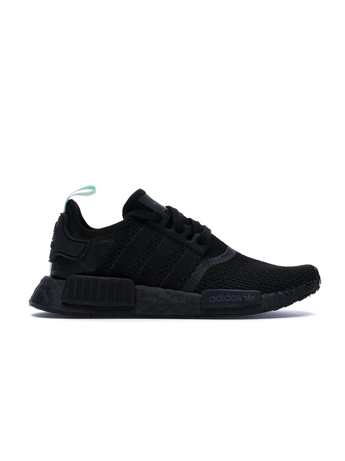 Женские кроссовки с технологией Boost Adidas NMD R1 — изображение 1 из 4, черный/черный/прозрачный