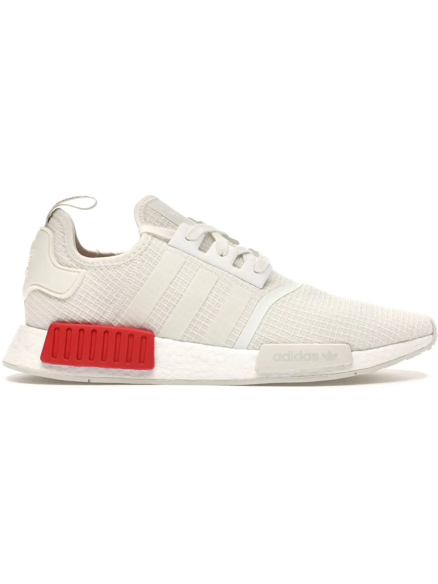 Мужские кроссовки Lifestyle с принтом Glitch Camo Adidas NMD R1 — изображение 1 из 1, белый/белый/красный