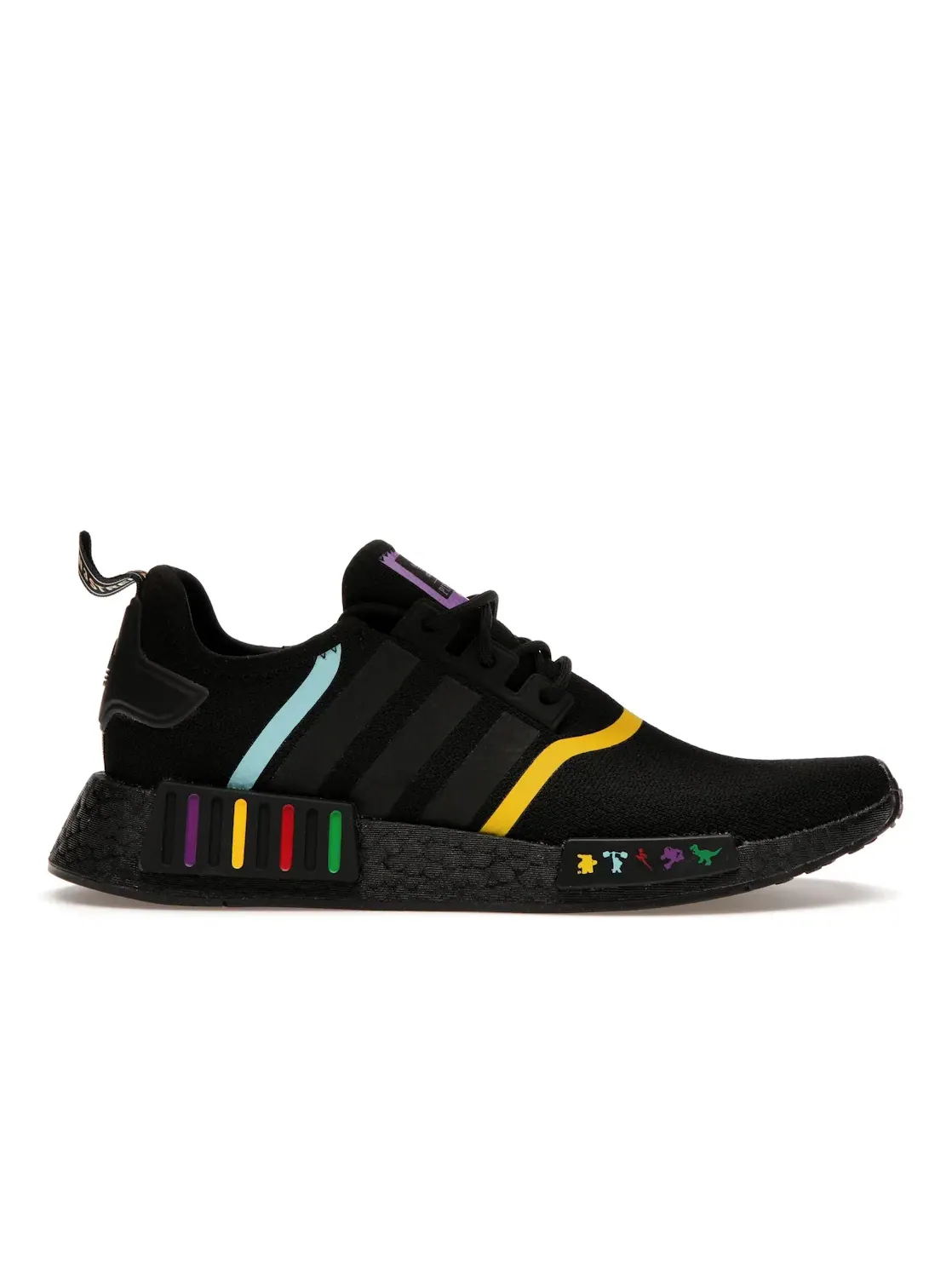 Мужские кроссовки с принтом Adidas NMD R1 — изображение 1 из 4, черный/черный/белый