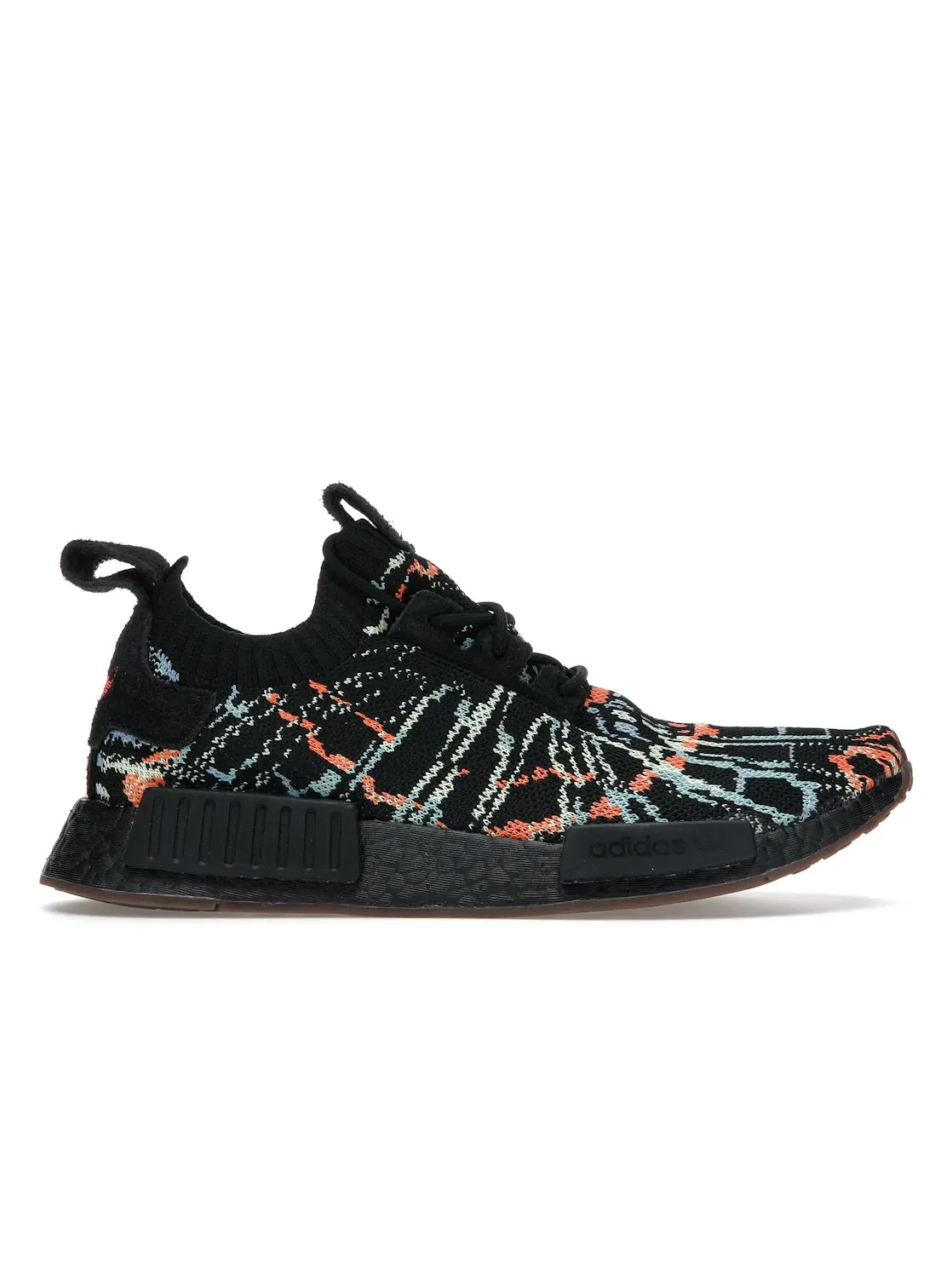 Мужские кроссовки с технологией Boost Adidas NMD R1 Primeknit — изображение 1 из 4, черный/черный