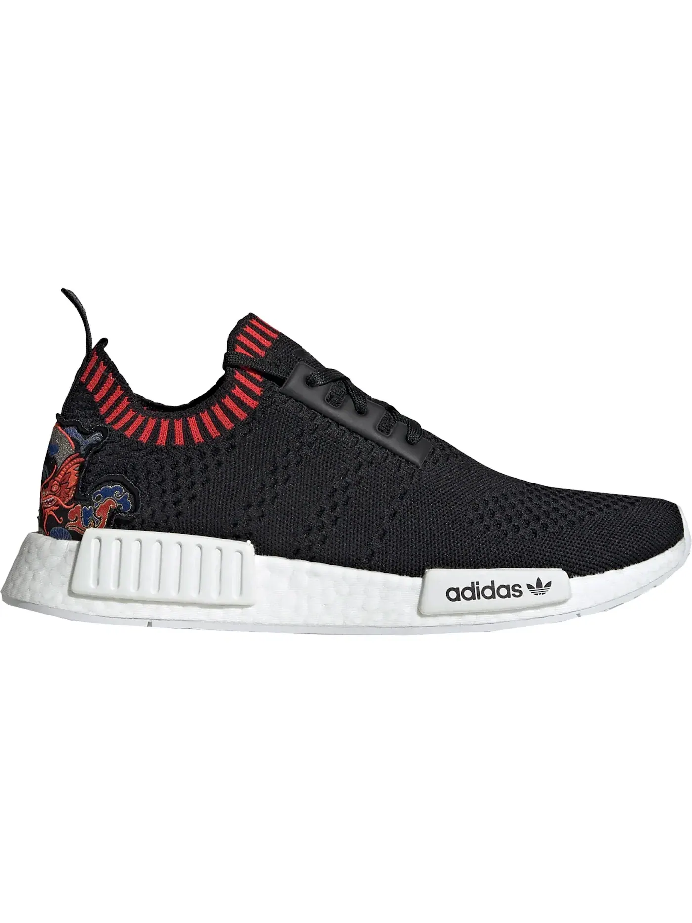 Мужские кроссовки Lifestyle с принтом NMD R1 Adidas — изображение 1 из 1, черный черный красный