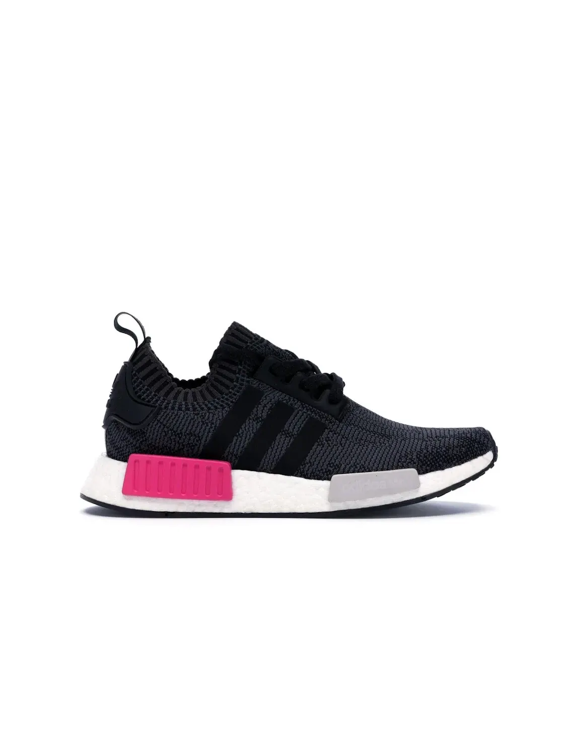 Женские кроссовки с эластичным верхом Adidas NMD R1 — изображение 1 из 4, черный/черный/розовый