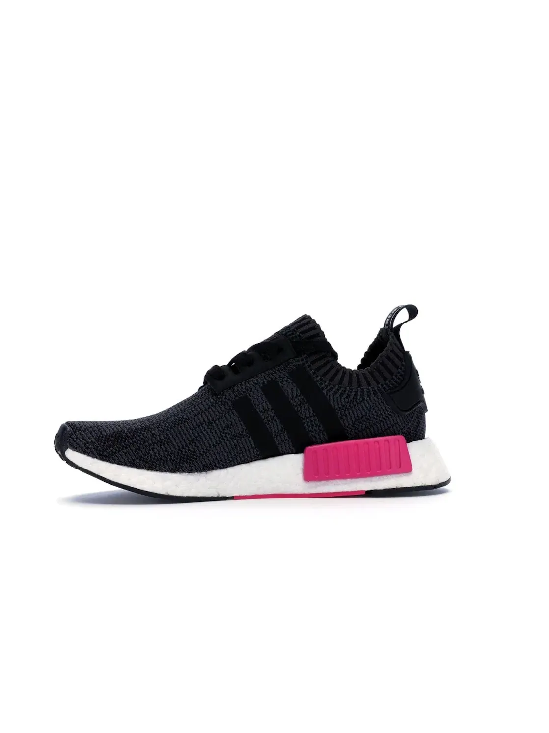 Женские кроссовки с эластичным верхом Adidas NMD R1 — изображение 3 из 4, черный/черный/розовый