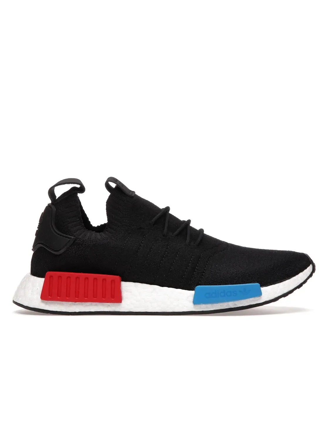 Мужские кроссовки Lifestyle с технологией Primeknit Adidas NMD R1 Primeknit — изображение 1 из 4, черный/черный-черный