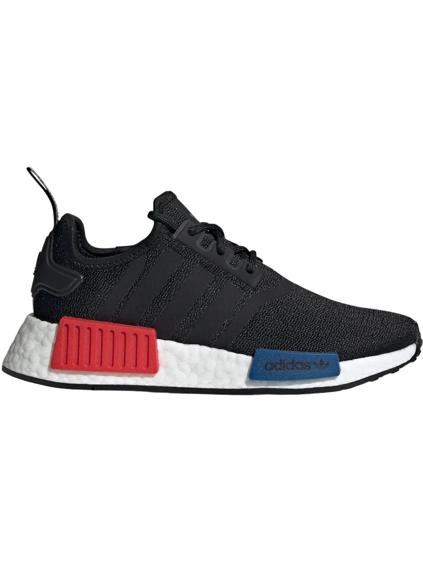 Детские кроссовки Lifestyle с принтом Adidas NMD R1 Refined — изображение 1 из 1, черный черный белый