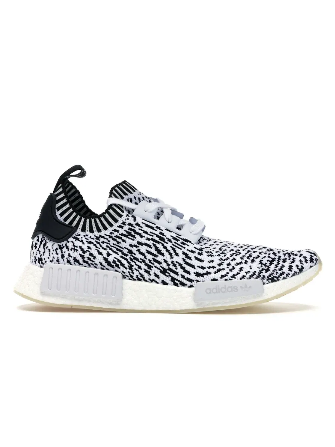 Мужские кроссовки для повседневной носки с принтом Adidas NMD R1 — изображение 1 из 4, белый черный белый