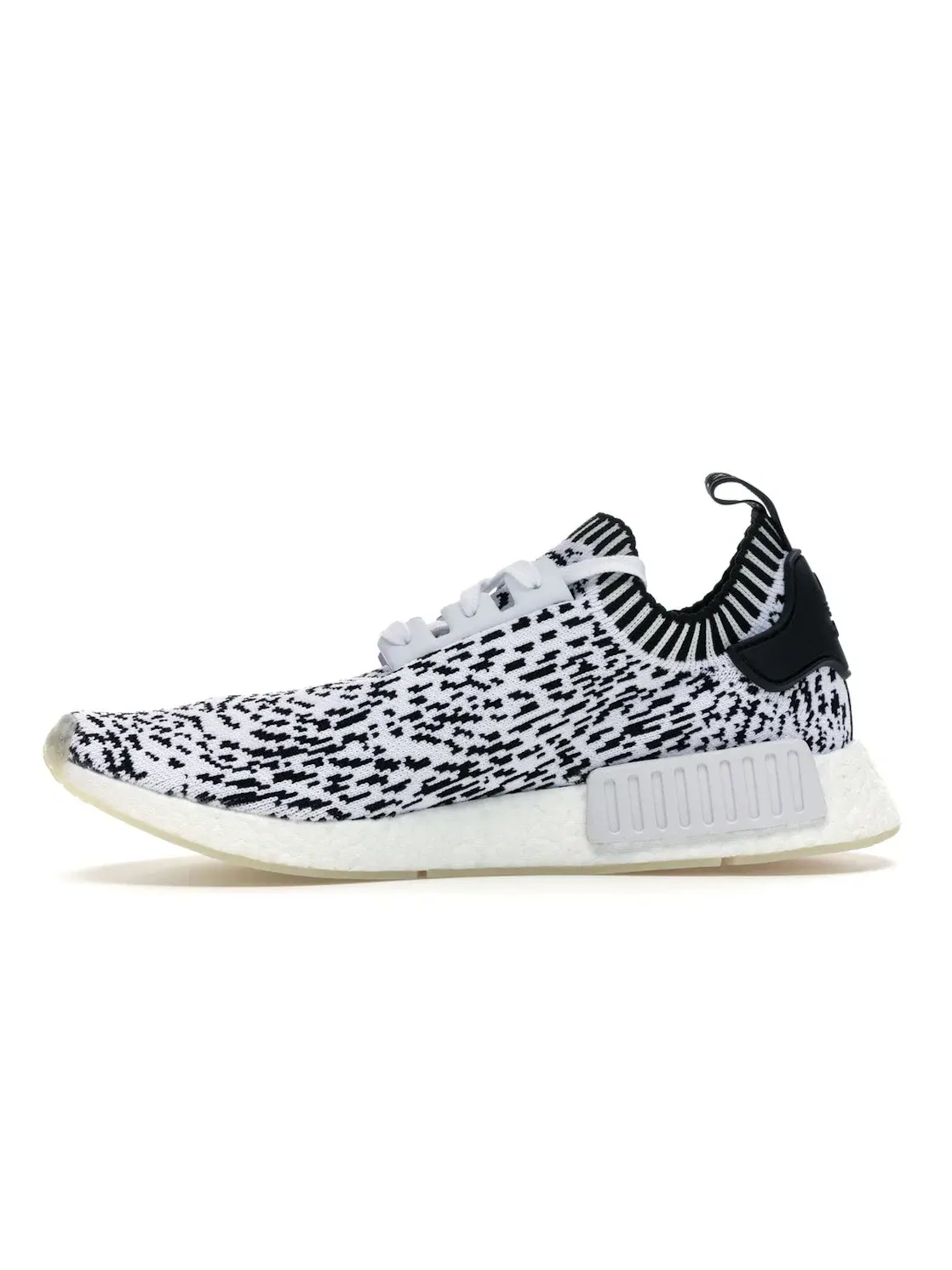 Мужские кроссовки для повседневной носки с принтом Adidas NMD R1 — изображение 3 из 4, белый черный белый