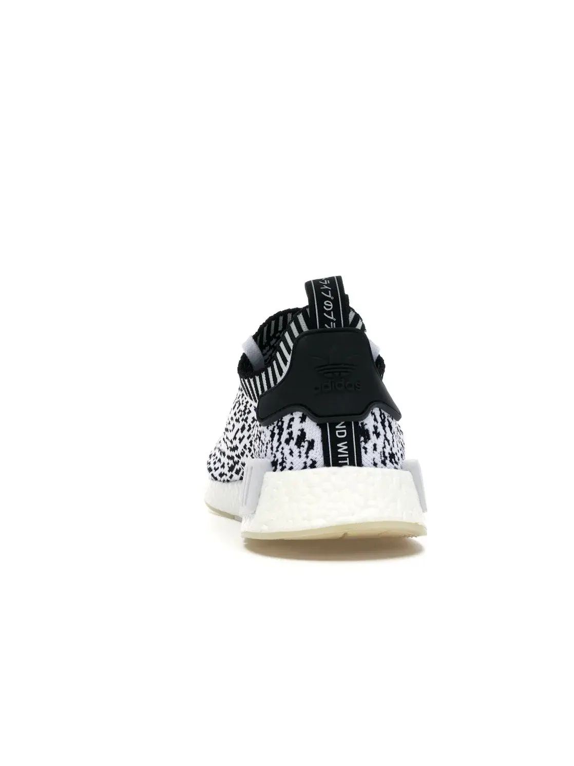Мужские кроссовки для повседневной носки с принтом Adidas NMD R1 — изображение 4 из 4, белый черный белый