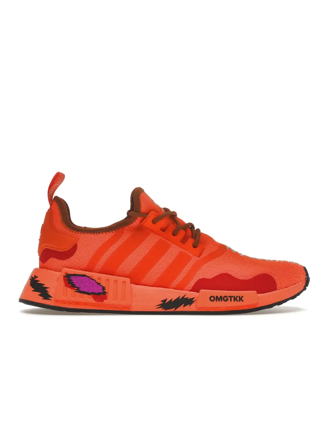 Мужские кроссовки с принтом Adidas NMD R1 — изображение 1 из 4, оранжевый/черный