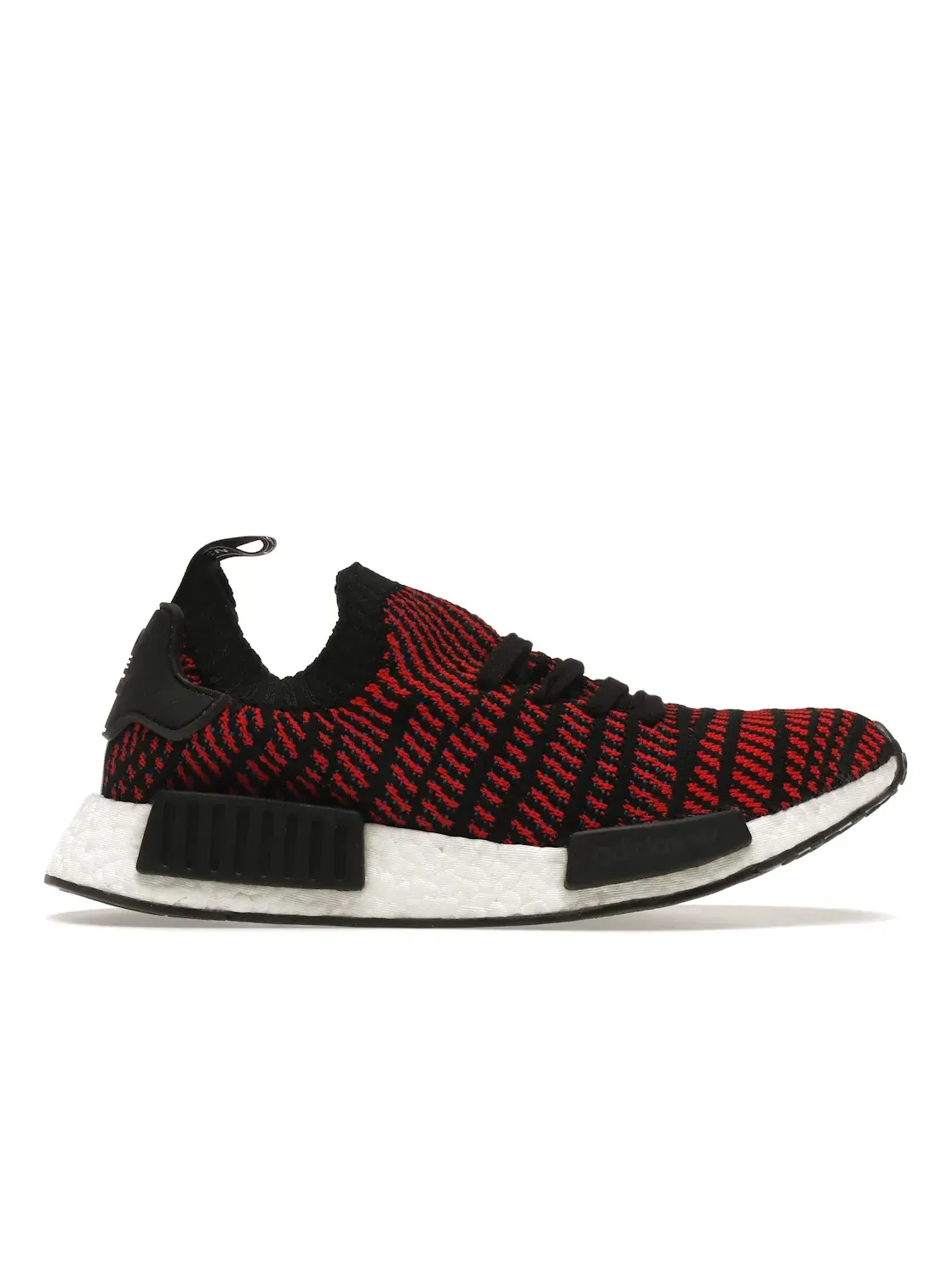 Мужские кроссовки с носковой конструкцией Adidas NMD R1 — изображение 1 из 4, черный/красный/синий