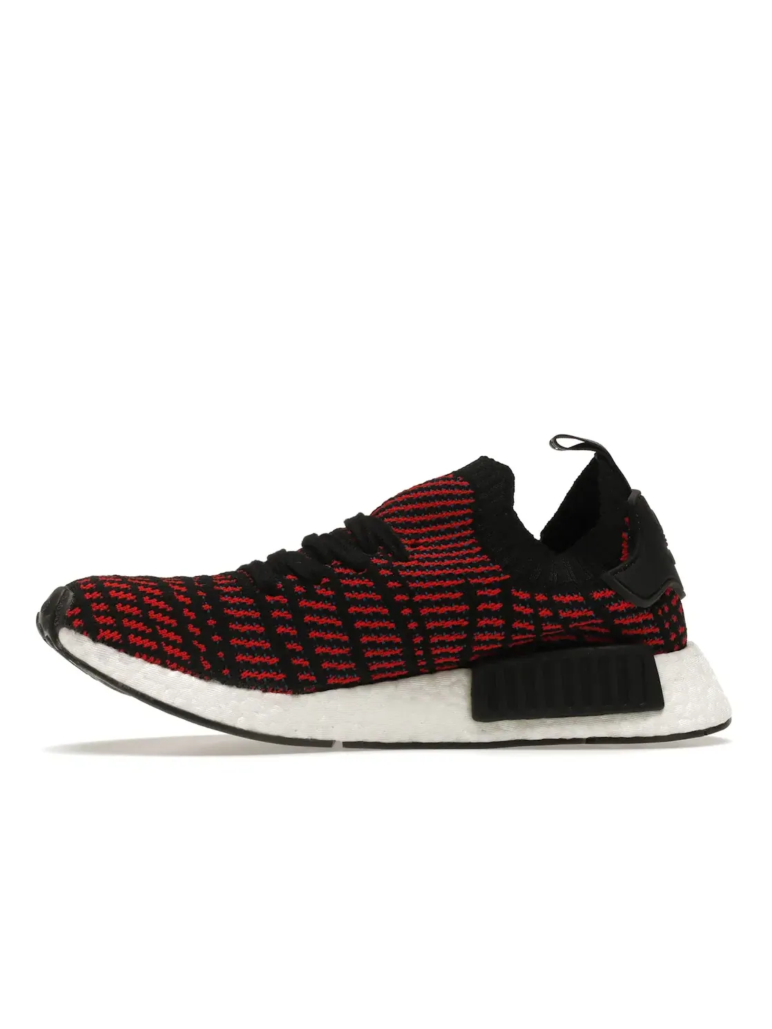 Мужские кроссовки с носковой конструкцией Adidas NMD R1 — изображение 3 из 4, черный/красный/синий