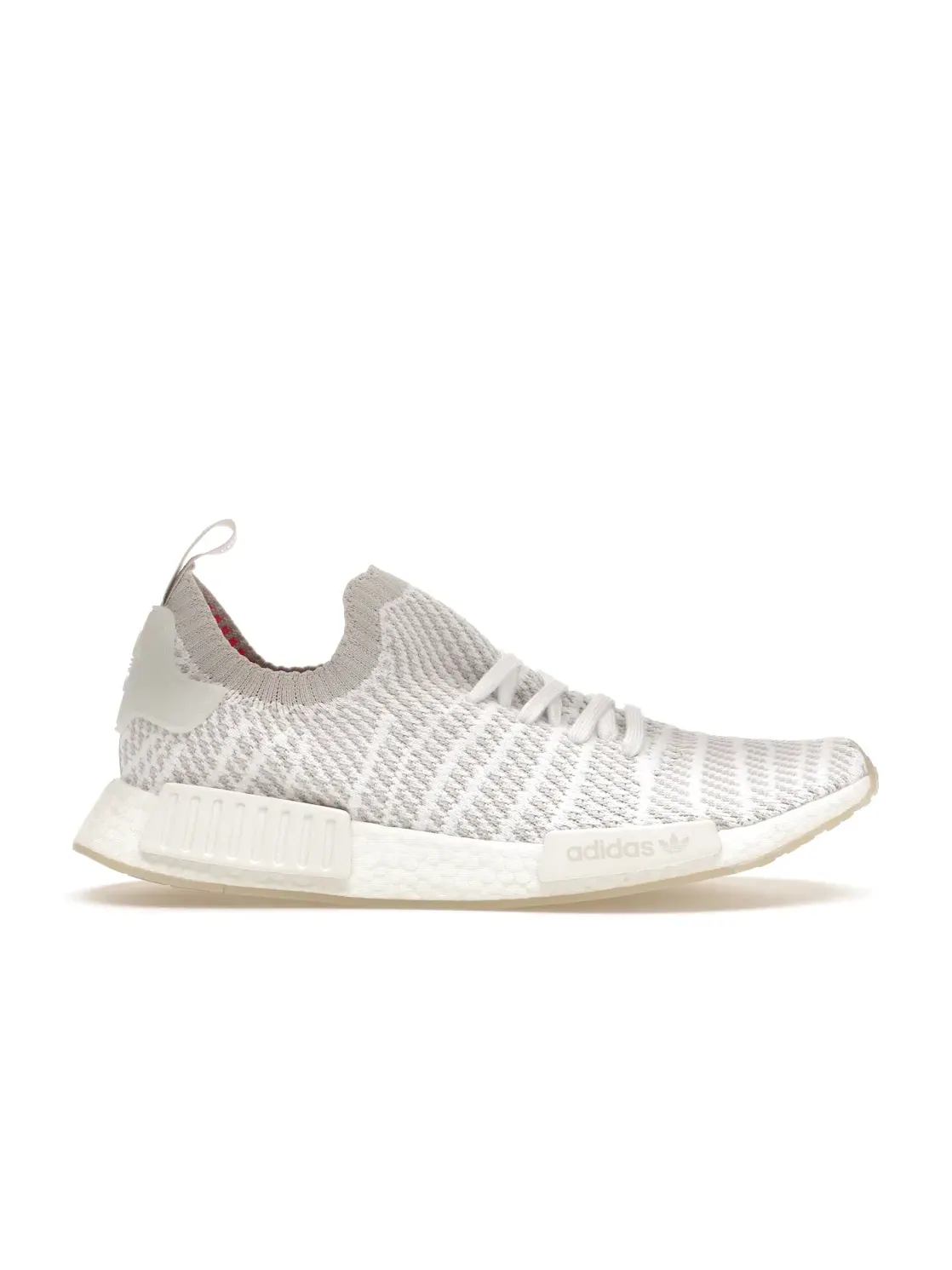 Мужские кроссовки Lifestyle с технологией Primeknit Adidas NMD R1 STLT — изображение 1 из 4, белый/серый/розовый