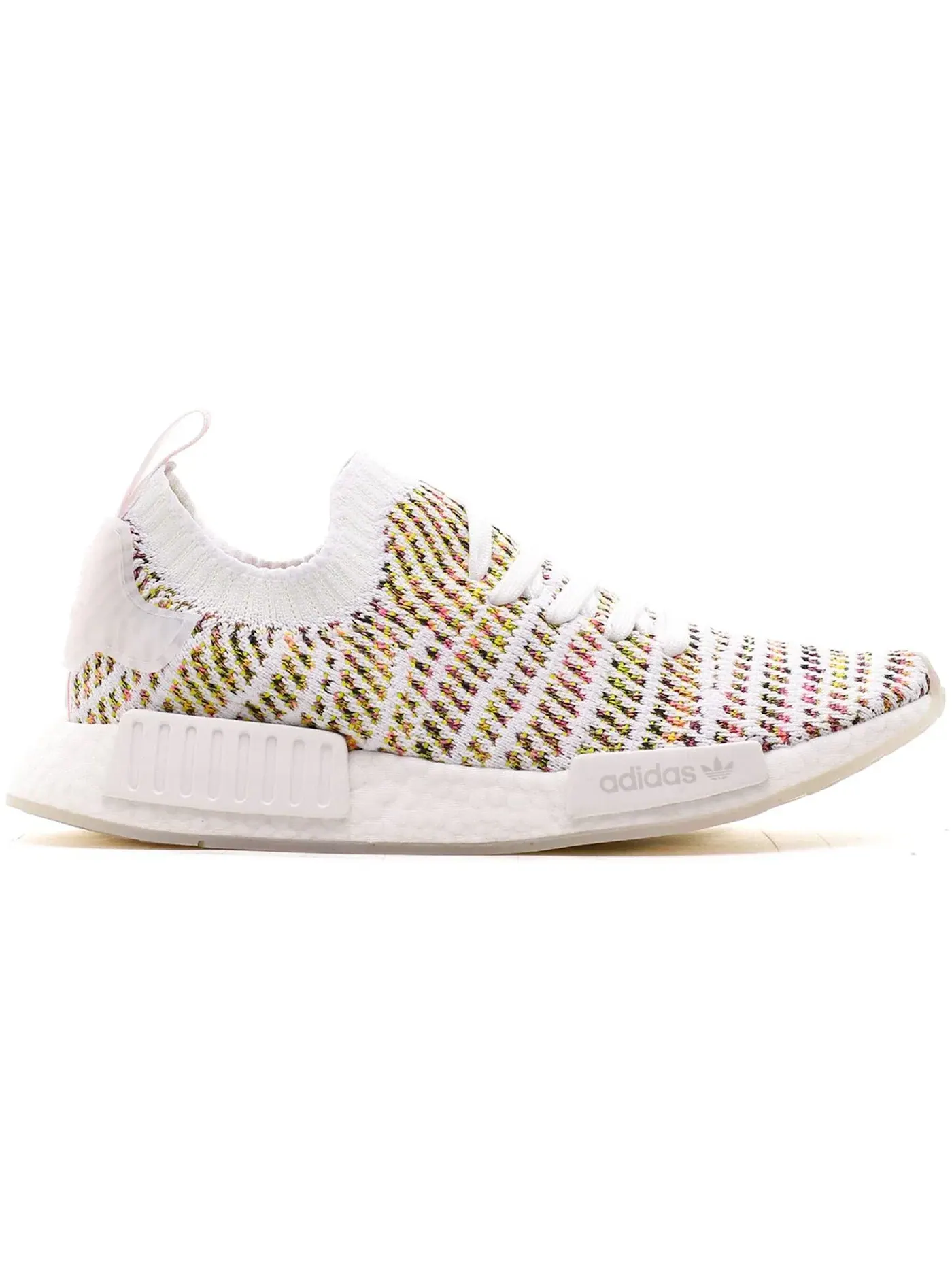 Женские кроссовки lifestyle с принтом Adidas NMD R1 STLT — изображение 1 из 1, белый/желтый/розовый