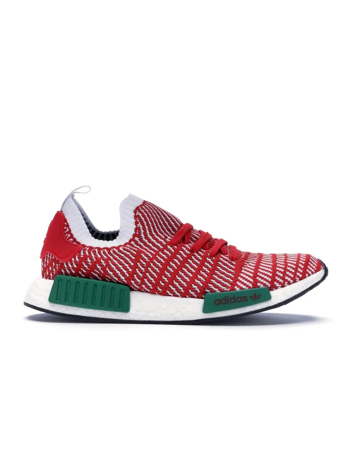 Мужские кроссовки с принтом Adidas NMD R1 STLT Primeknit Adidas — изображение 1 из 4, красный/белый/зеленый
