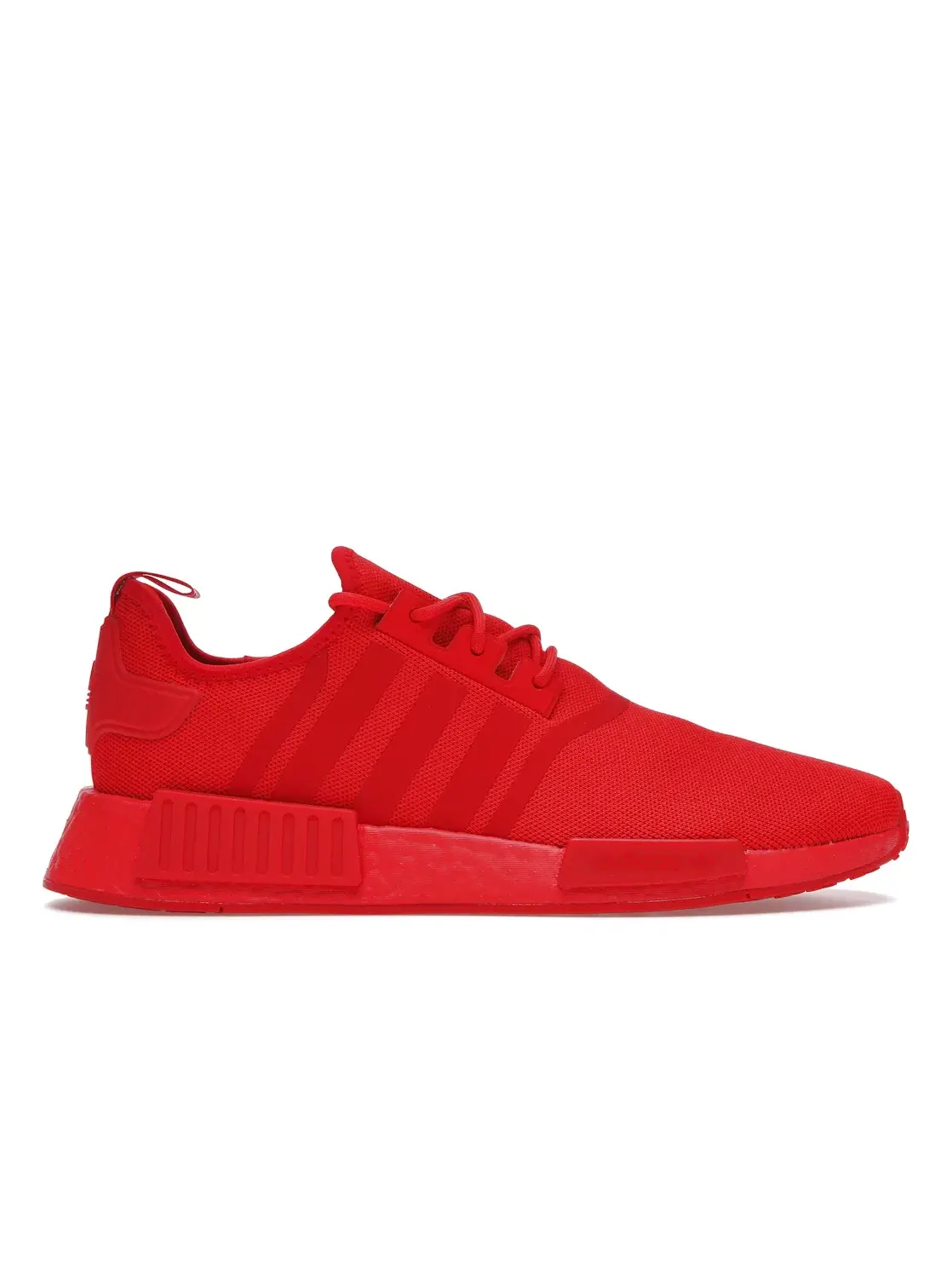 Мужские кроссовки с полным красным дизайном Adidas NMD R1 — изображение 1 из 4, красный