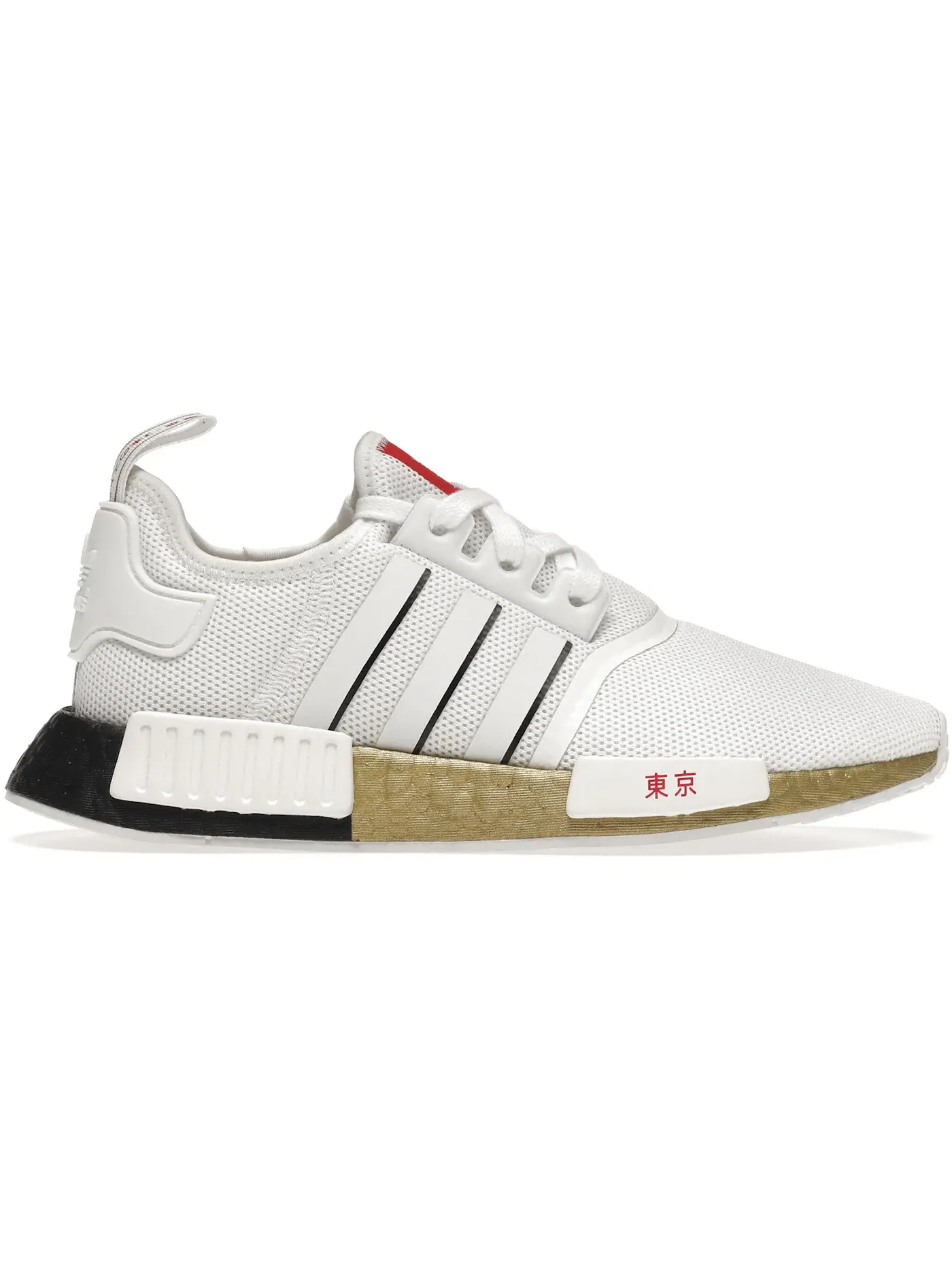 Мужские кроссовки Lifestyle с принтом NMD R1 Adidas — изображение 1 из 1, белый/черный/красный