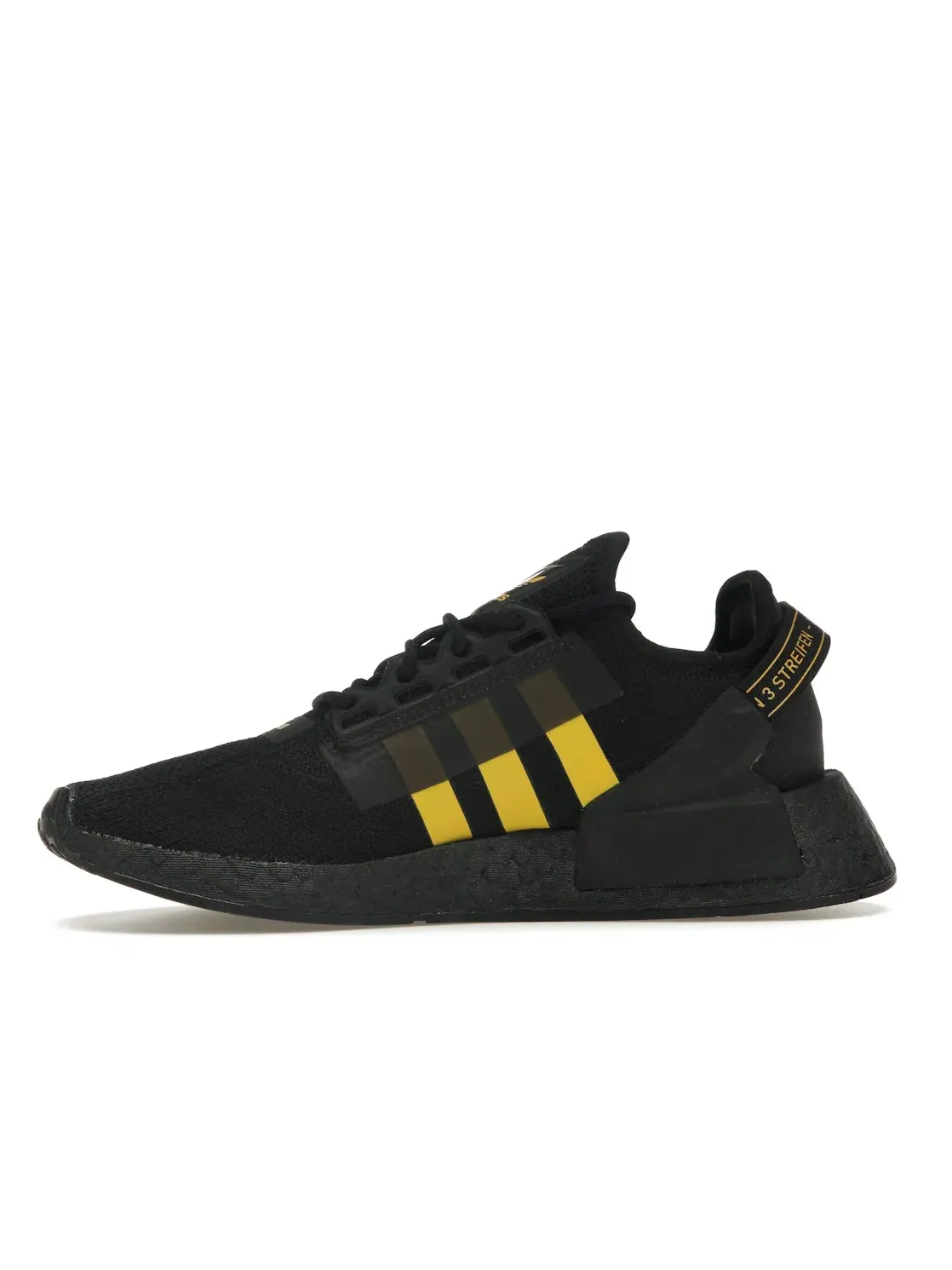 Мужские кроссовки для повседневной носки Adidas NMD R1 V2 — изображение 3 из 4, черный/золотистый/черный