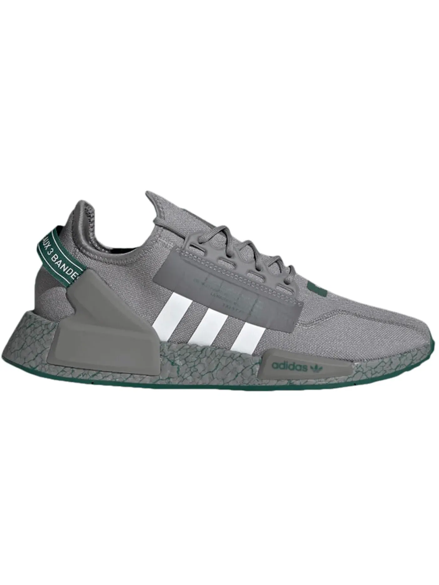 Мужские кроссовки Lifestyle Adidas NMD R1 V2 — изображение 1 из 1, серый/белый/зеленый
