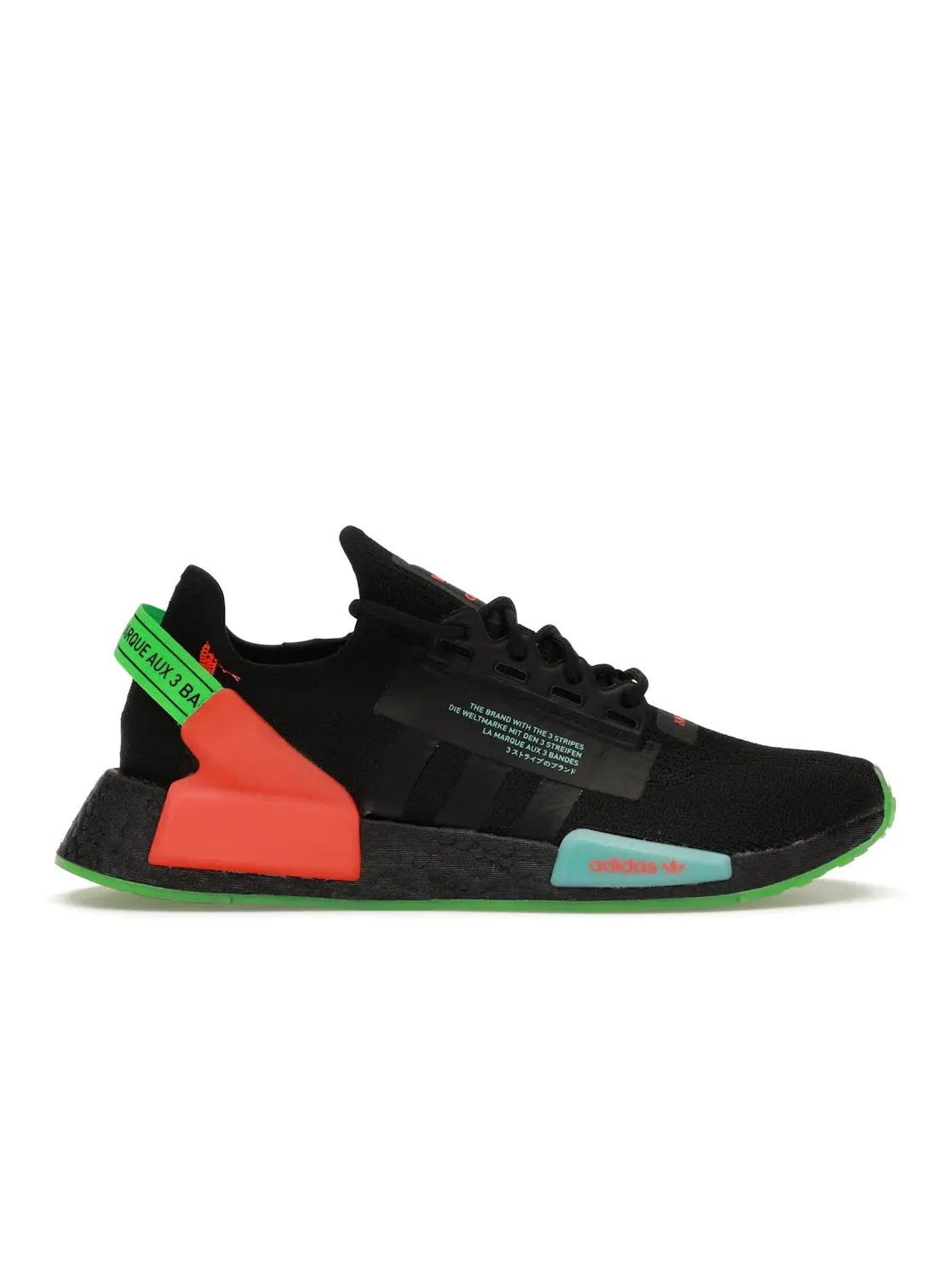 Мужские кроссовки lifestyle с принтом Adidas NMD R1 V2 — изображение 1 из 4, черный/черный
