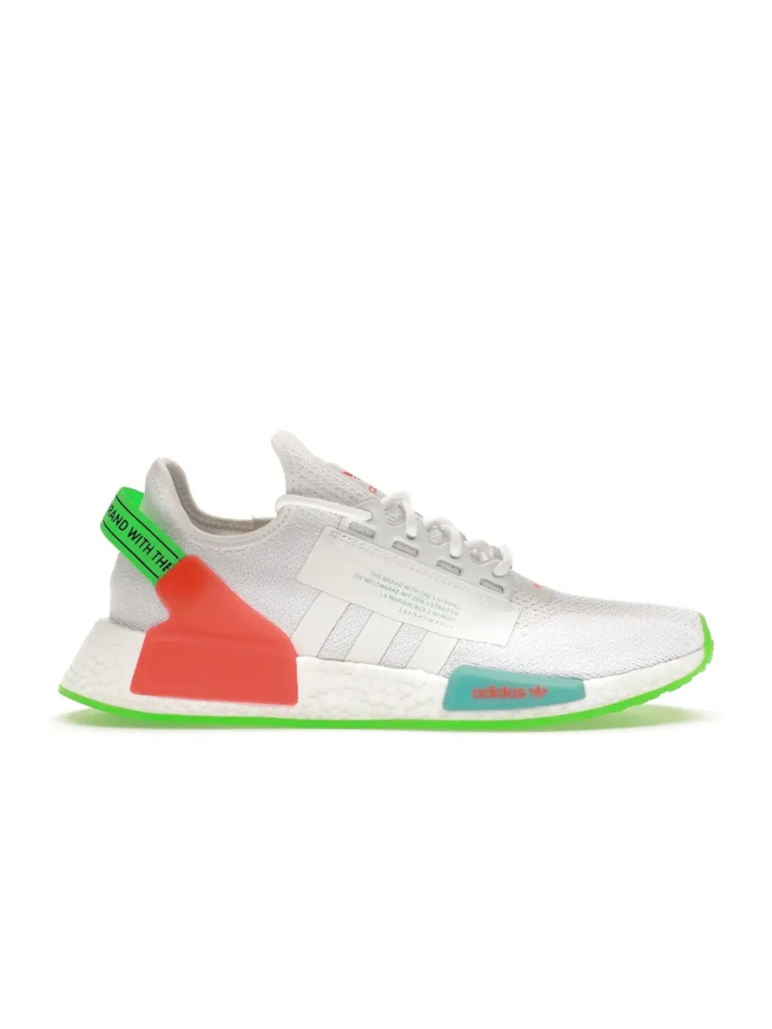 Мужские кроссовки с технологией Boost Модель Adidas NMD R1 V2 Adidas — изображение 1 из 4, белый белый