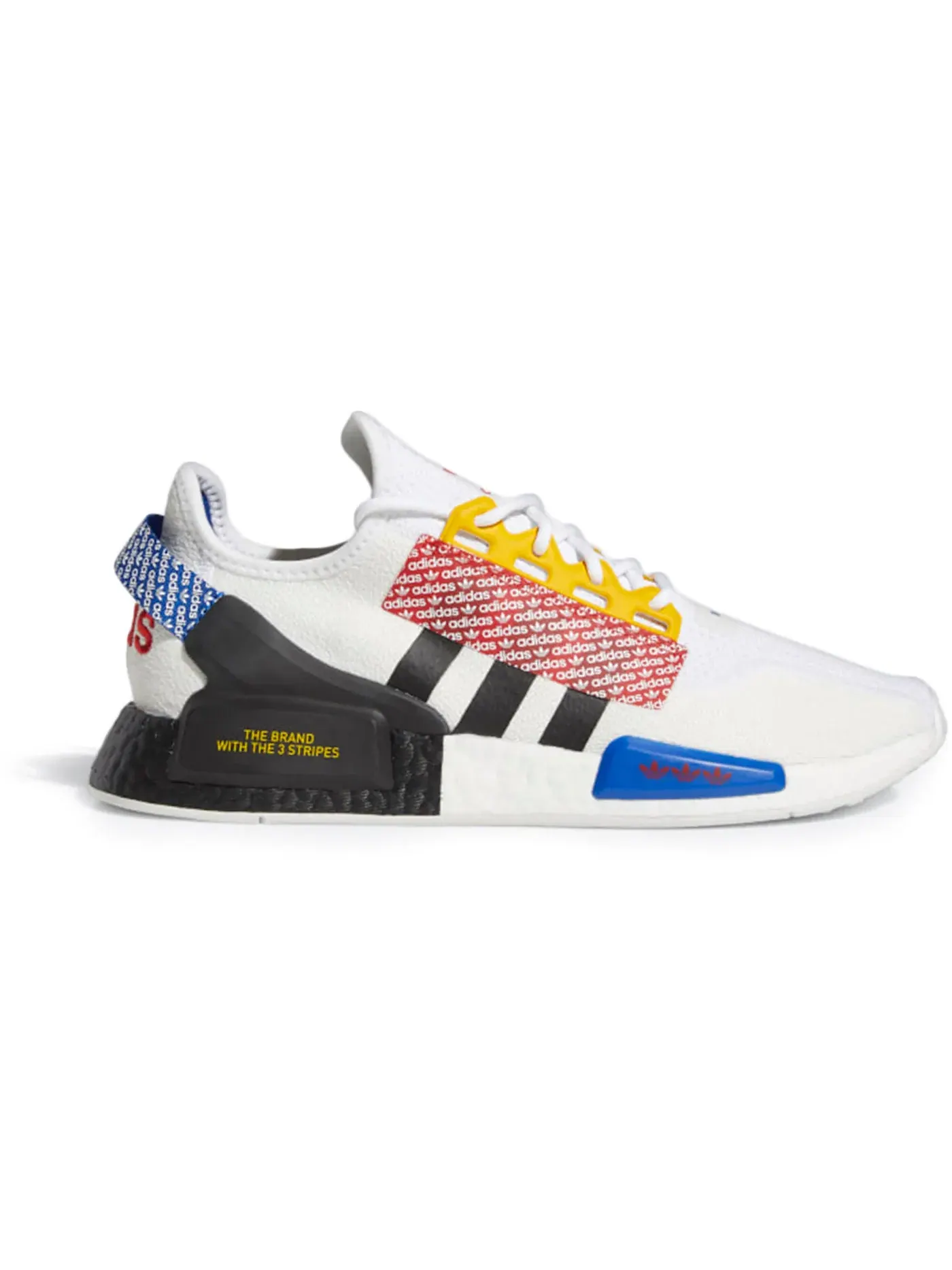 Мужские кроссовки Lifestyle с принтом Adidas NMD R1 V2 — изображение 1 из 1, белый/черный/золотистый