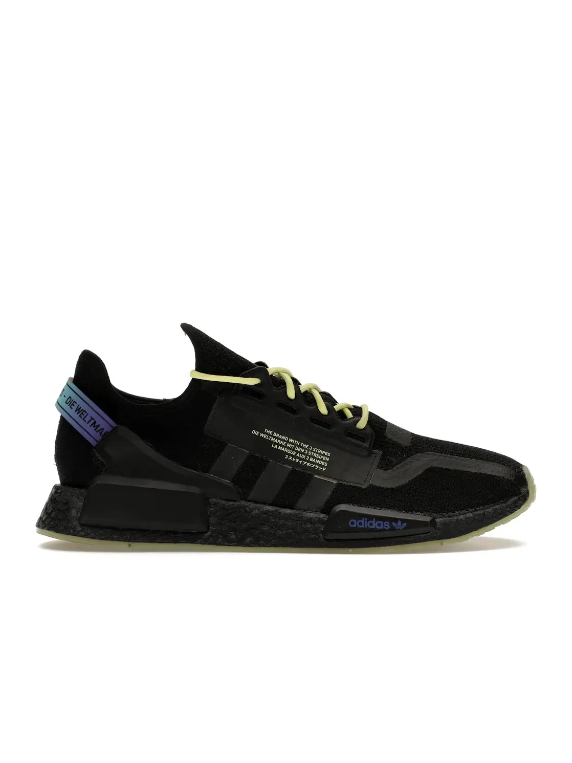 Мужские кроссовки Lifestyle с принтом Adidas NMD R1 — изображение 1 из 4, черный/желтый