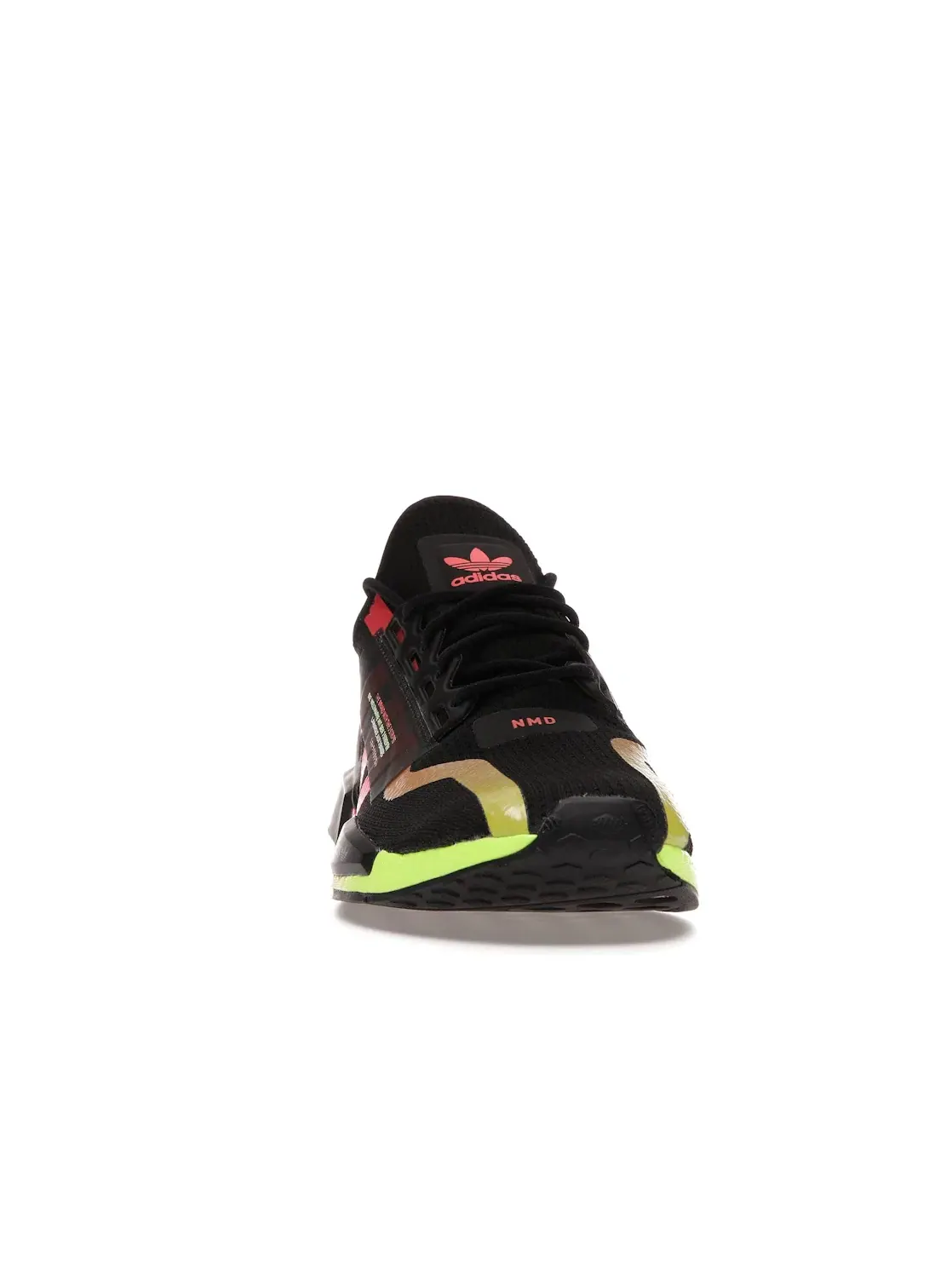 Мужские кроссовки lifestyle с принтом Adidas NMD R1 V2 — изображение 2 из 4, черный/розовый/зеленый
