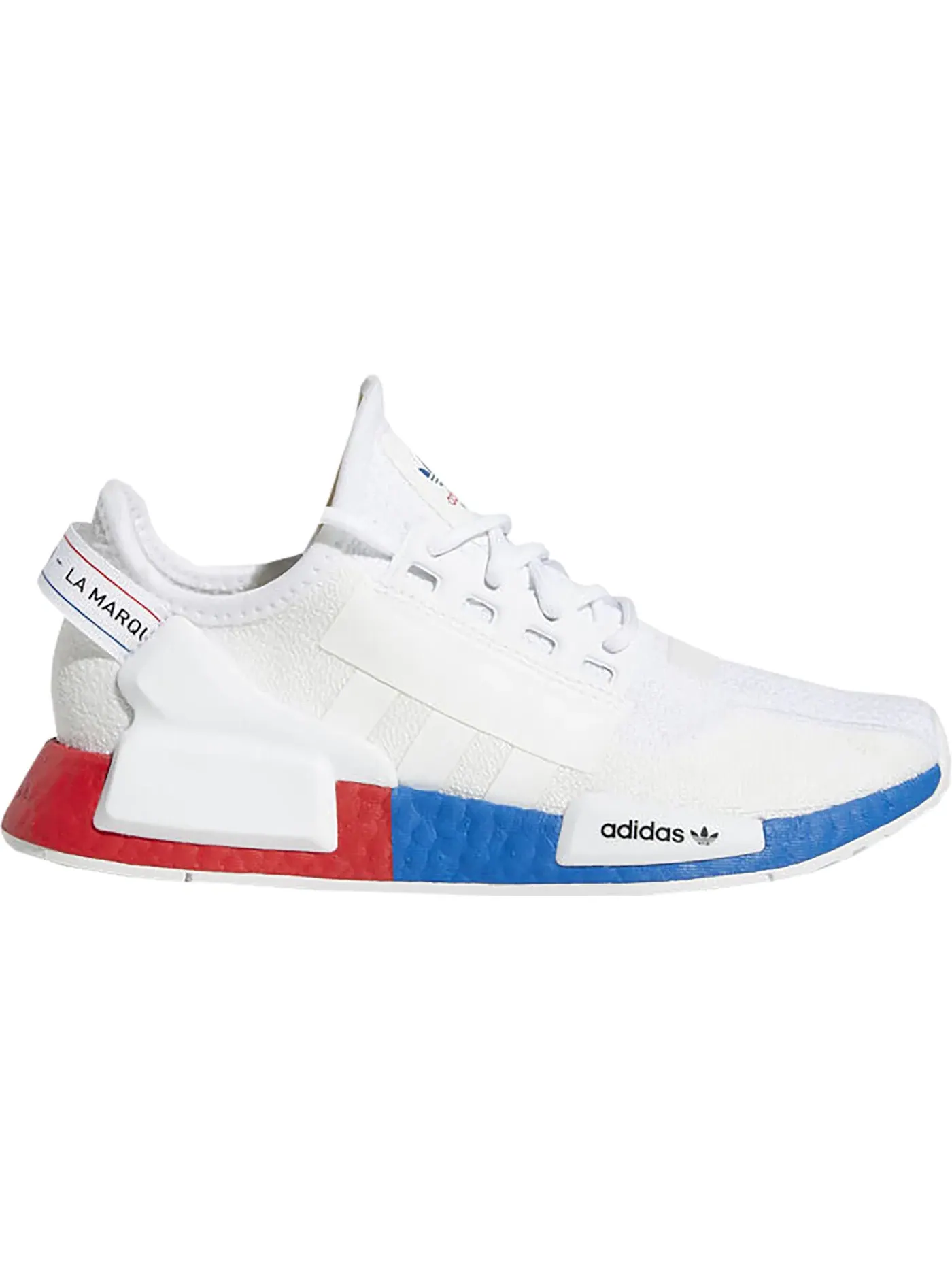 Детские кроссовки для мальчиков с оригинальным дизайном Adidas NMD R1 V2 — изображение 1 из 1, белый белый красный