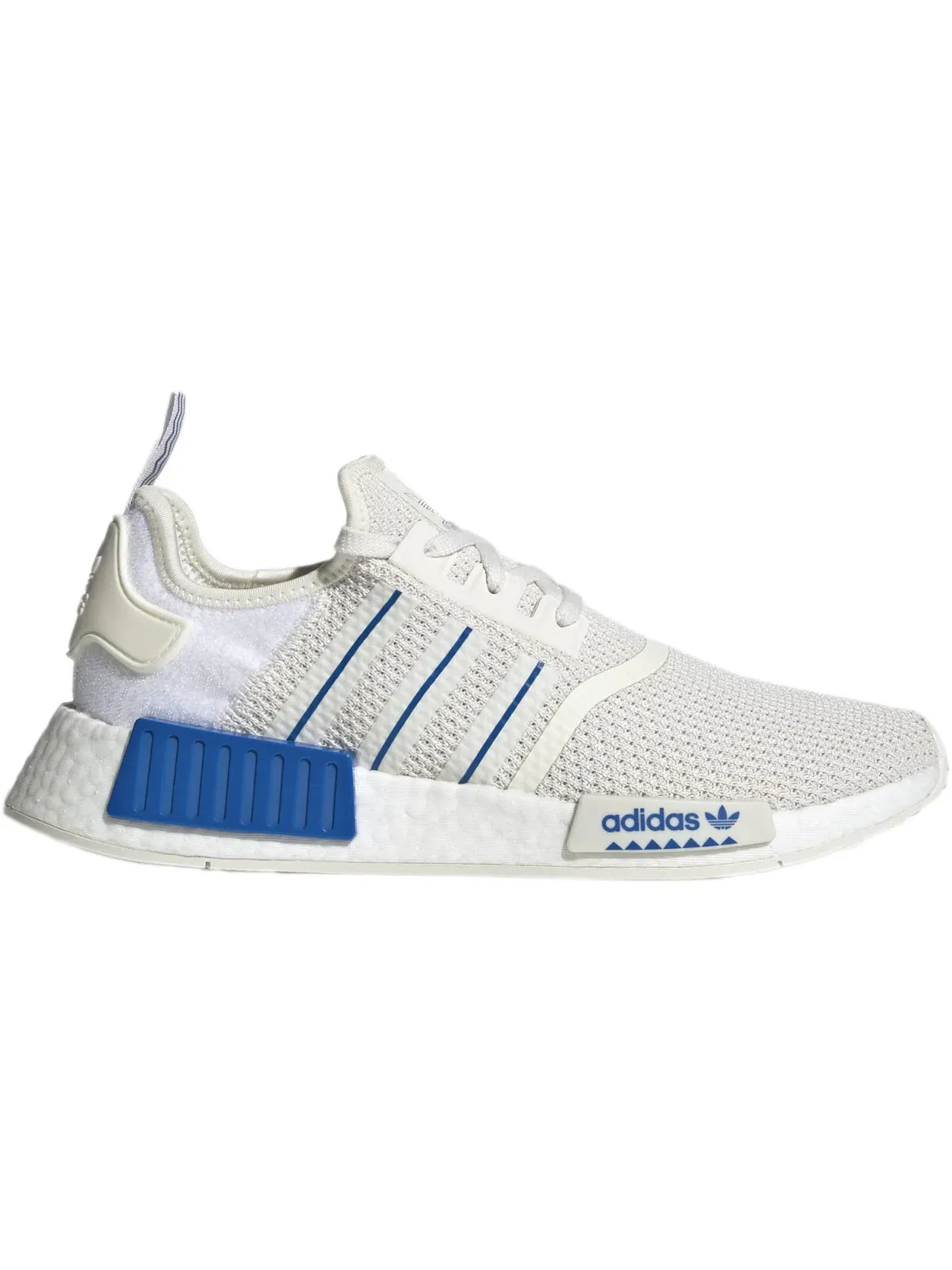 Мужские кроссовки для повседневной носки с технологией Boost Adidas NMD R1 — изображение 1 из 1, белый белый синий
