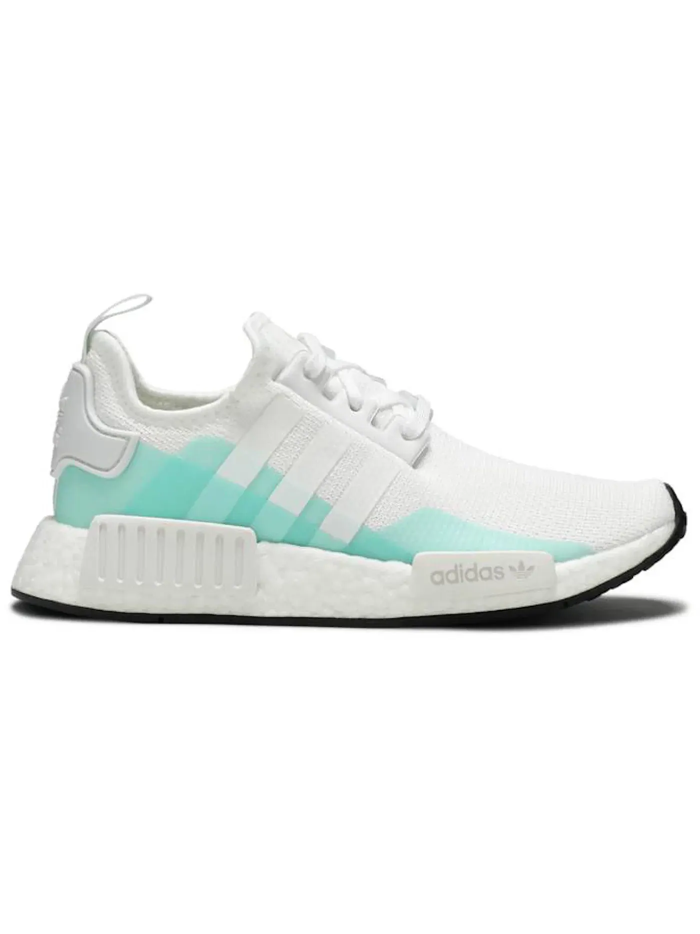 Детские кроссовки Lifestyle с длинным шнурованием Adidas NMD R1 — изображение 1 из 1, белый белый прозрачный