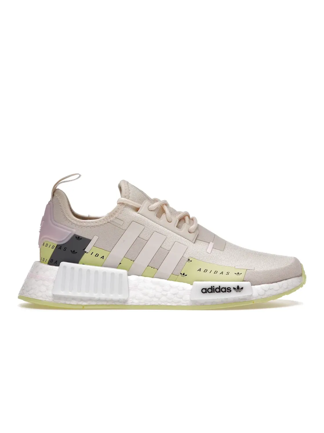 Женские кроссовки Lifestyle Adidas NMD R1 — изображение 1 из 4, белый/белый/желтый