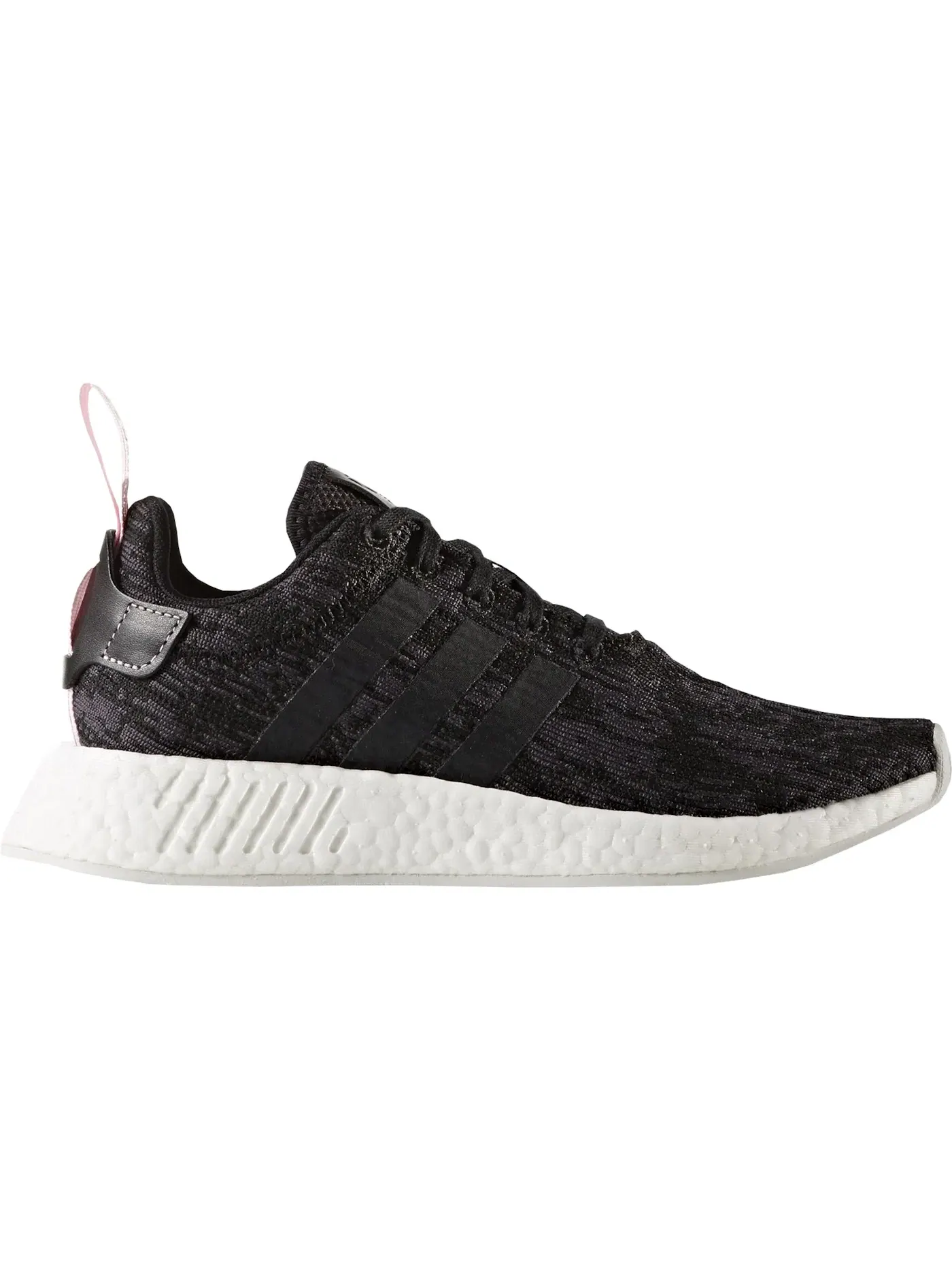 Женские кроссовки для повседневной носки Adidas NMD R2 — изображение 1 из 1, черный/черный/розовый