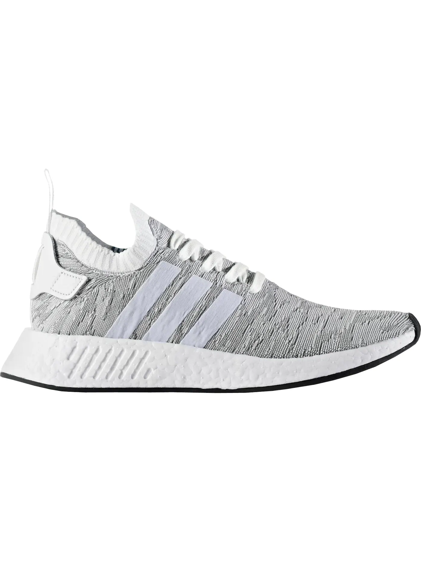 Мужские кроссовки Lifestyle с технологией Primeknit Adidas NMD R2 — изображение 1 из 1, белый/черный/оранжевый
