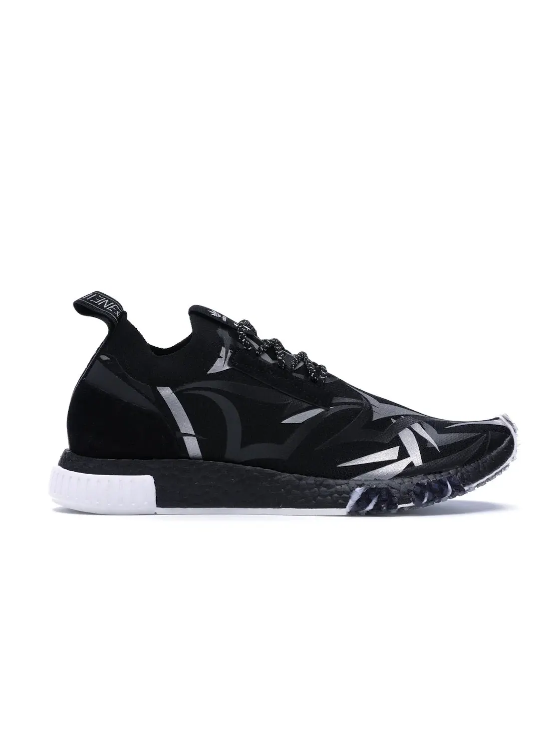 Мужские кроссовки Lifestyle с принтом NMD Racer Adidas — изображение 1 из 4, черный/черный/белый