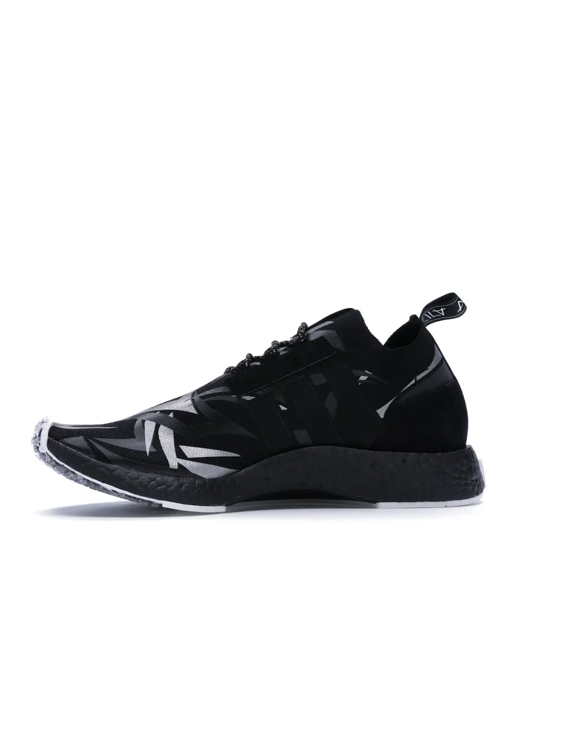 Мужские кроссовки Lifestyle с принтом NMD Racer Adidas — изображение 3 из 4, черный/черный/белый