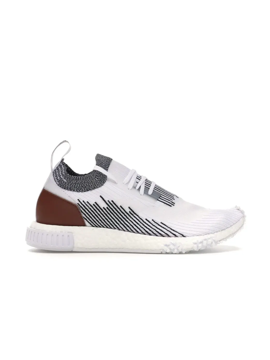 Мужские кроссовки lifestyle с принтом NMD Racer Adidas — изображение 1 из 4, белый/черный