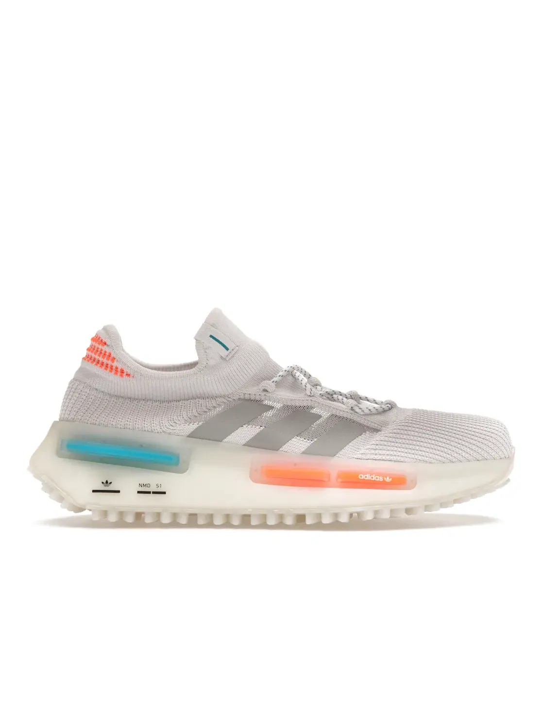 Мужские кроссовки Lifestyle с принтом Adidas NMD S1 — изображение 1 из 4, белый/синий/оранжевый