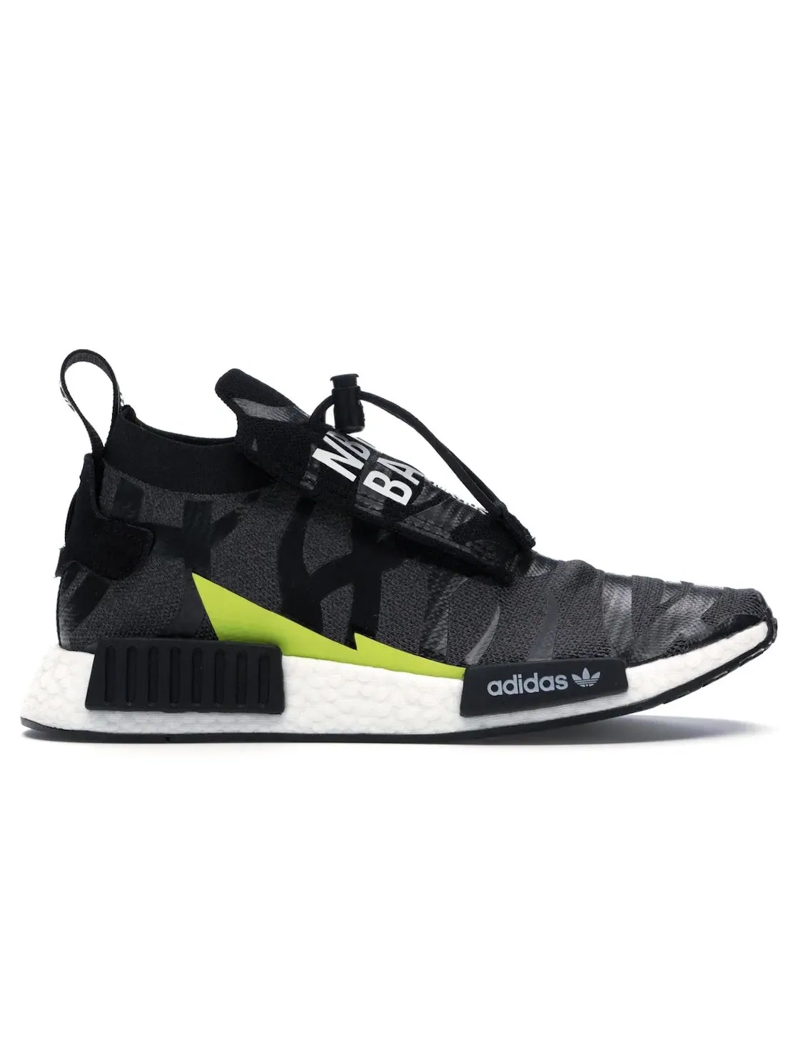 Мужские кроссовки lifestyle с принтом Adidas NMD TS1 Bape x Neighborhood — изображение 1 из 4, черный/белый/серый