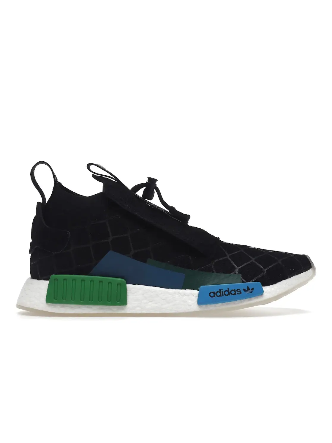 Мужские кроссовки с принтом Adidas NMD TS1 — изображение 1 из 4, черный/синий/зеленый
